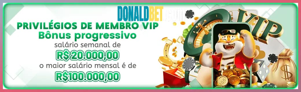 DONALDBET bônus — cashback 15 por cento e níveis VIP